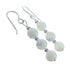 Navajo Sterling Silver Mother of Pearl Bead Hook Dangle Earrings AX128199